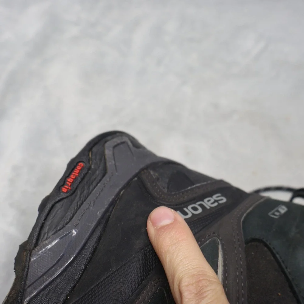 Salomon Mens 10.5 Hiking Boots Black X Ultra Winter CS WP‎ 2 Leather Contagrip